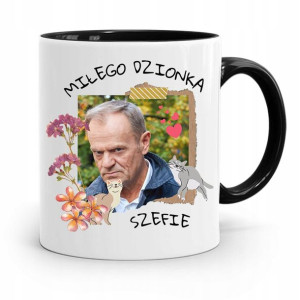 Kubek Czarny Donald Tusk Po Platforma Prezent