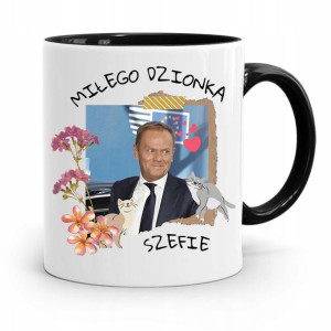 Kubek Czarny Donald Tusk Po Platforma Prezent
