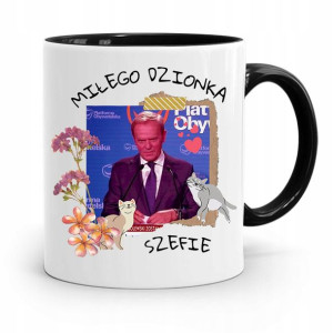 Kubek Czarny Donald Tusk Po Platforma Prezent