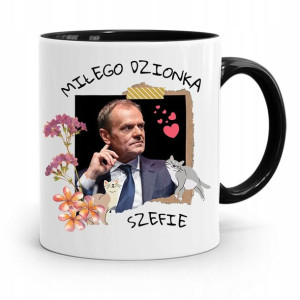 Kubek Czarny Donald Tusk Po Platforma Prezent