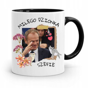 Kubek Czarny Donald Tusk Po Platforma Prezent