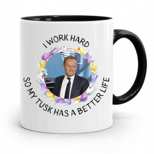 Kubek Czarny Donald Tusk Po Platforma Prezent