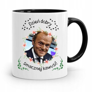 Kubek Czarny Donald Tusk Po Platforma Prezent