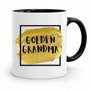 Kubek Czarny Dzień Babci Golden Grandma Prezent