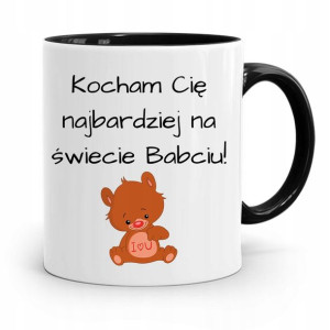 Kubek Czarny Dzień Babci Kocham Cię Najbardziej
