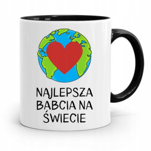 Kubek Czarny Dzień Babci Najlepsza Babcia Świata