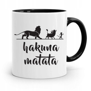 Kubek Czarny Dzień Dziecka Dla Córki Syna Hakuna