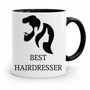 Kubek Czarny Fryzjerki Fryzjera Best Hairdresser