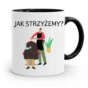 Kubek Czarny Fryzjerki Fryzjera Jak Strzyżemy?