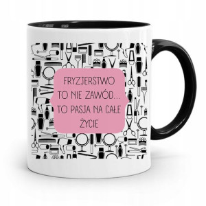 Kubek Czarny Fryzjerki To Pasja Na Całe Życie