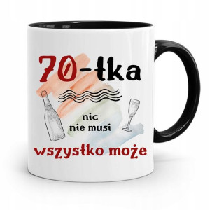 Kubek Czarny Idealny Prezent Na Urodziny 70 70te