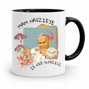 Kubek Czarny Jan Paweł Ii Papież Nie Słodzisz?