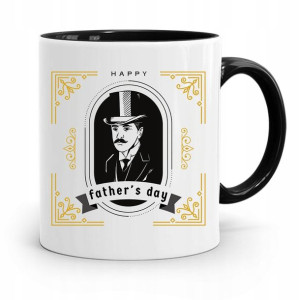 Kubek Czarny Na Dzień Ojca Happy Father's Day