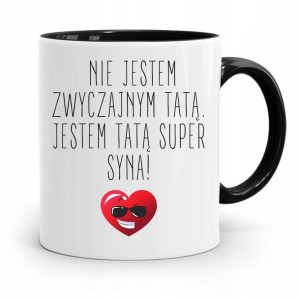 Kubek Czarny Na Dzień Ojca Jestem Tatą Super Syna