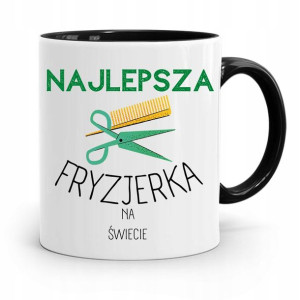 Kubek Czarny Najlepsza Fryzjerka Na Świecie