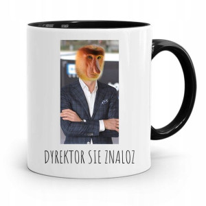 Kubek Czarny Nosacz Janusz Dyrektor Sie Znaloz