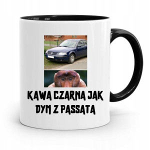 Kubek Czarny Nosacz Janusz Kawa Czarna Jak Dym