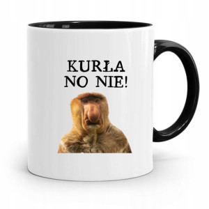 Kubek Czarny Nosacz Janusz Kurła No Nie Prezent