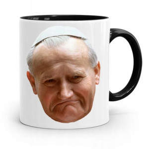 Kubek Czarny Papież Papaj Jan Paweł Ii Prezent