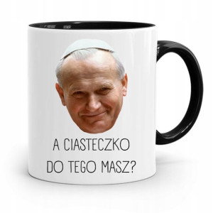 Kubek Czarny Papież Papaj Jan Paweł Ii Prezent