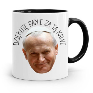 Kubek Czarny Papież Papaj Jan Paweł Ii Prezent