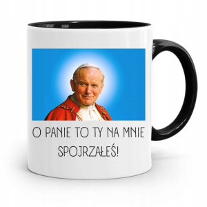 Kubek Czarny Papież Papaj Jan Paweł Ii Prezent