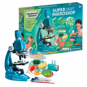 Clementoni Super Mikroskop Laboratorium Zestaw 8+