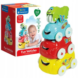 Clementoni Baby Wieża Z Autek Piramida 10-36 Mies