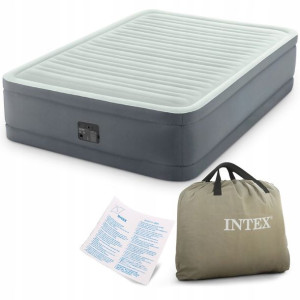 Materac dwuosobowy Intex odcienie szarości