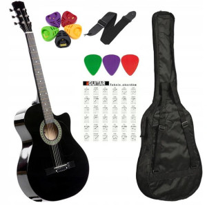 Gitara klasyczna 4/4 CASTELO dla początkujących - czarna