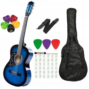 Gitara klasyczna 3/4 dla początkujących - niebieska