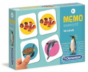 Clementoni 18085 Memo Wodny Świat Zwierząt