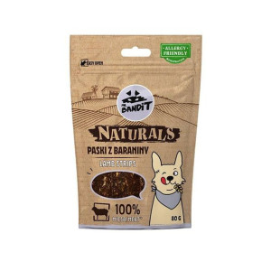 MR. BANDIT NATURALS -paski z baraniny 100% mięsa 80g