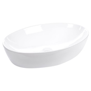 KERRA KR-902 umywalka nablatowa 63x42cm ceramiczna biała