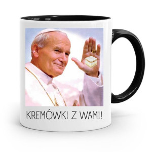 Kubek Czarny Papież Papaj Jan Paweł Ii Prezent