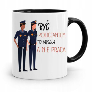 Kubek Czarny Policjanta Być Policjantem To Misja