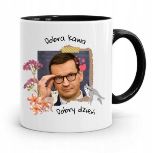 Kubek Czarny Politycy Premier Mateusz Morawiecki