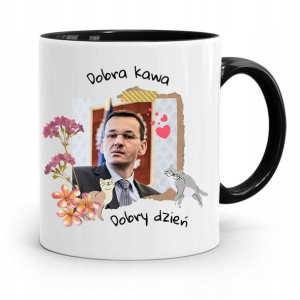 Kubek Czarny Politycy Premier Mateusz Morawiecki