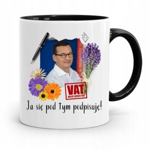 Kubek Czarny Politycy Premier Mateusz Morawiecki