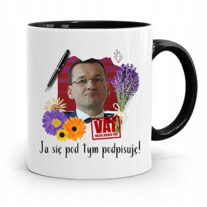 Kubek Czarny Politycy Premier Mateusz Morawiecki