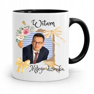 Kubek Czarny Politycy Premier Mateusz Morawiecki