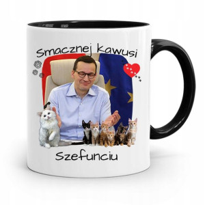 Kubek Czarny Politycy Premier Mateusz Morawiecki
