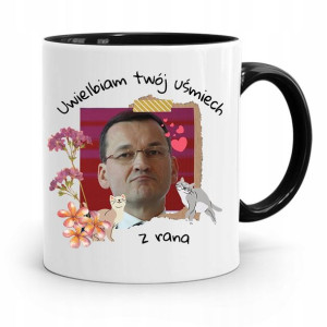 Kubek Czarny Politycy Premier Mateusz Morawiecki