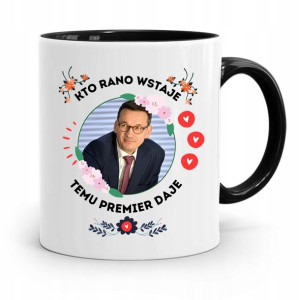 Kubek Czarny Politycy Premier Mateusz Morawiecki