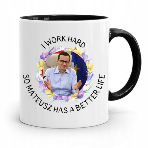 Kubek Czarny Politycy Premier Mateusz Morawiecki