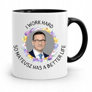 Kubek Czarny Politycy Premier Mateusz Morawiecki