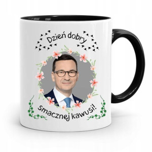 Kubek Czarny Politycy Premier Mateusz Morawiecki