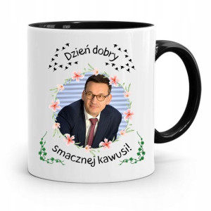 Kubek Czarny Politycy Premier Mateusz Morawiecki