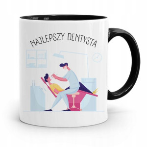 Kubek Czarny Prezent Dentysty Najlepszy Dentysta