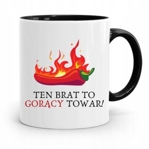 Kubek Czarny Prezent Dla Brata Gorący Towar!